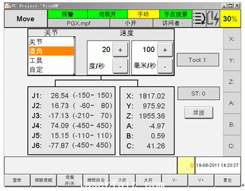 機(jī)器人的Move畫面