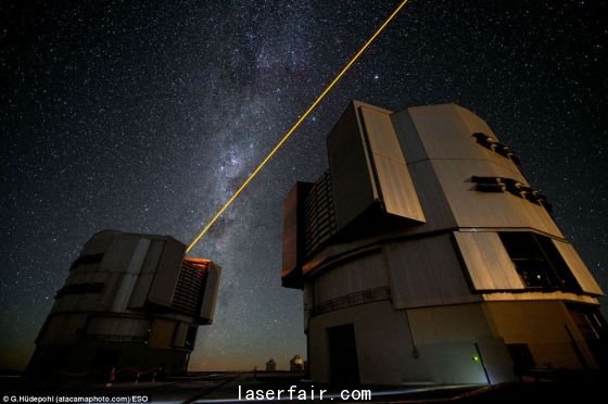 光束在高空生成的假星，可以用來校正受空氣騷動干擾的圖像，形成更加清晰的圖片